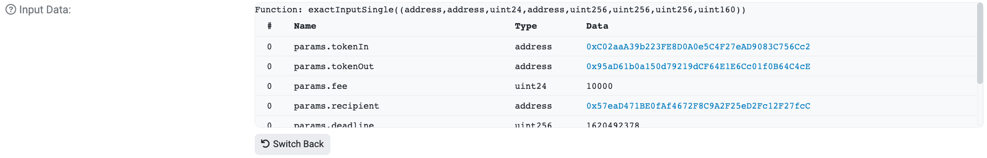 Decode Input Data