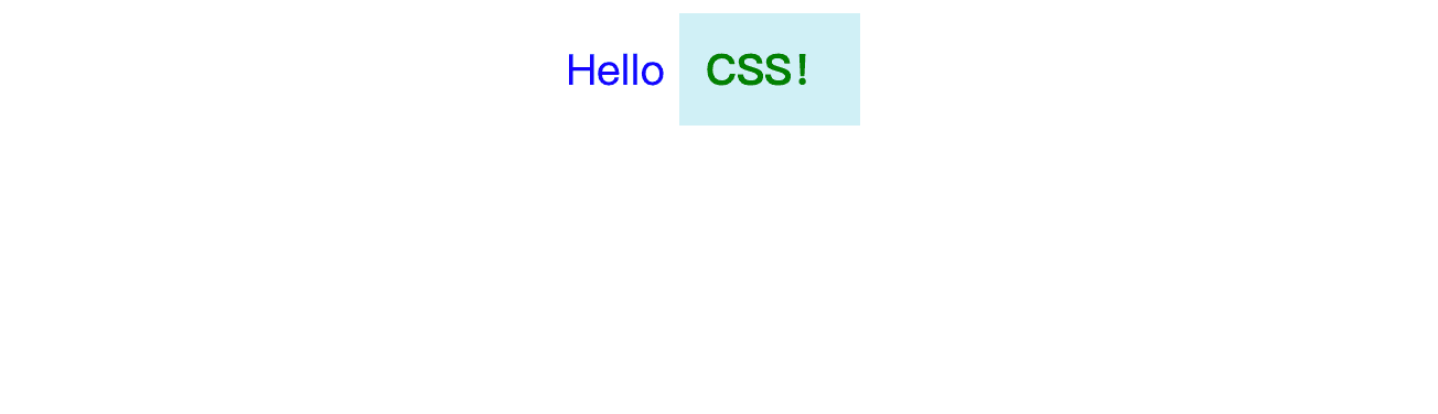 Hello CSS